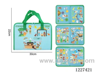 Montessori Early Learning for Kids -Busy Board Pirate Carrying Handle