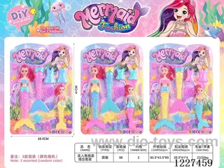 Mermaid Dress Up Set 3 Mixed (random colors)
