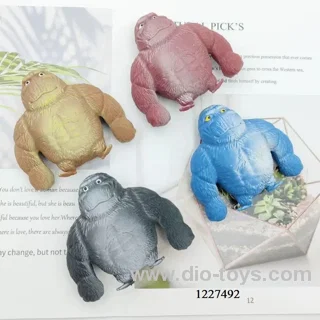 150G Gifts New Creative Stress Relief Toys Funny Squishy Monkey Elastic Toy Stretch Monkey Toy in opp bag