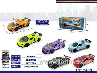 1：32 pull back alloy car 6 colors mixed