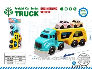 free wheel trailer + 4 inertia cars