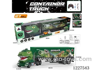 27MHZ 4ch rc container truck with light included battery
