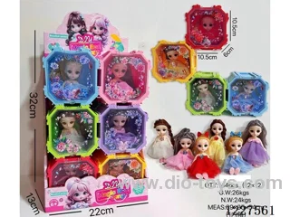 doll set 12PCS 6 colors mixed