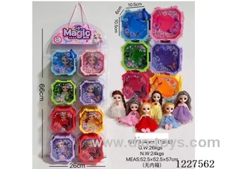 doll set 8PCS 6 colors mixed