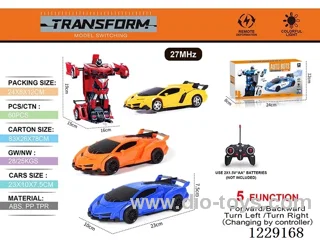 1:18 5ch rc car with light not included battery