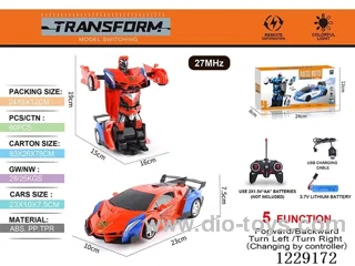 1:18 5ch rc car with light included battery）