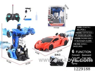 1:18 6ch rc car with spray  included battery）