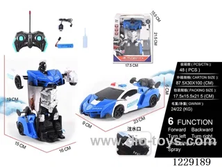 1:18 6ch rc car with spray  included battery）