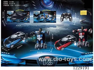 1：14 2.4G 5ch rc transformer car included battery