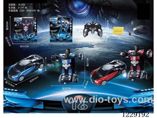 1：14 2.4G 5ch rc transformer car included battery