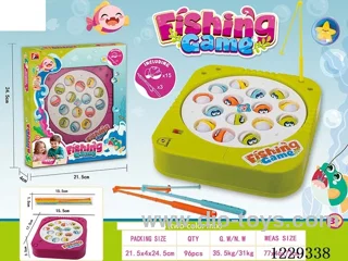 B/O fishing toys 2 colors mixed not included battery