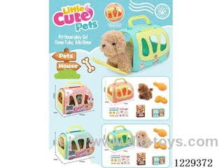 Pet Crate (Plush Teddy Dog)