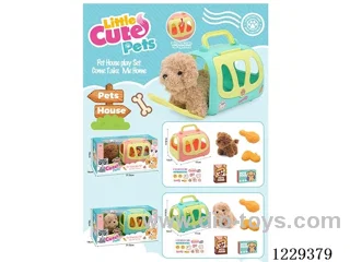 Pet Crate (Plush Teddy Dog)