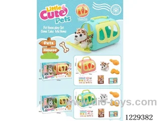 Pet Crate (Plush Speckled Dog)
