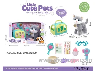 Pet Basket (Plush Cat)