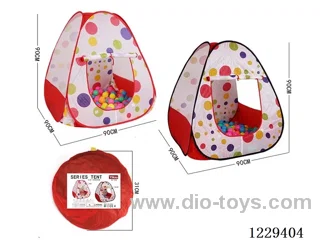 Four pieces (black/red)-Children's Tent Ocean Ball Pool