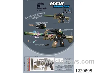 Soldier M16 B/O gun W L/M
