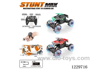 2.4G Stunt Sidewalk RC Car + Sensor Watch(Included Battery) USB Cable