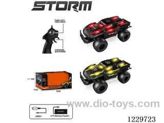 2.4G High Speed Translucent RC Car + Lights(included battery)