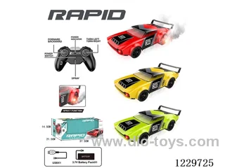 2.4G High-speed RC Car + Double Spray + Lights + Sound (included battery)