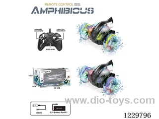 2.4G RC Land & Water Stunt Car(Included battery) USB Cable