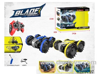 2.4G Land and Water RC Double Sided Stunt Car(Included battery) USB Cable 2.4G
