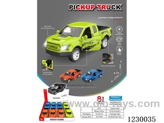 Sound and Light Inertia Pickup Truck 8PCS