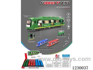 City Subway Train 8PCS-Inertia with Lights