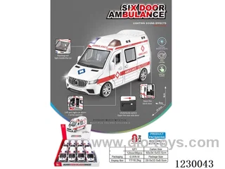 Six Door Openable Ambulance 8PCS-Inertia with Lighting