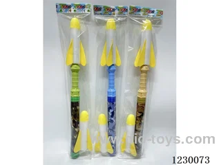 61CM Rocket Launcher with Flashlight (3x1.5V AG3 Button Batteries)