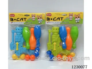20CM Ping Pong Ball Gun (3 Bowling Balls + 6 Round Balls)