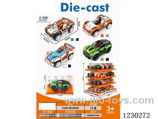 pull back alloy car with sound effects included 3*AG3 - no spinning wheel