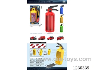 Fire extinguisher storage + 4PCS free wheel construction vehicles