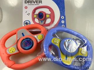 Steering wheel+suction cup W L/M 2 colors