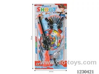 Rifle + 3 Revolvers Needle Gun Shooting Set