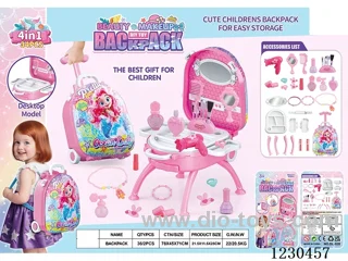 Mermaid 4-in-1 Handle Alloy Backpack - Cosmetic Accessories