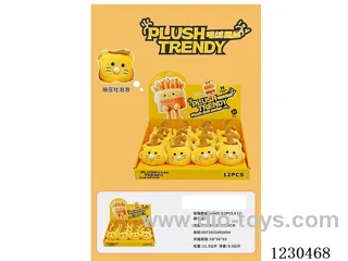 12PCS Press-to-Bubble Plush Toy