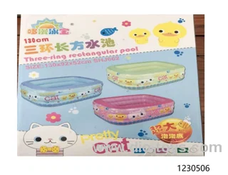 130cm inflatable pool/3color