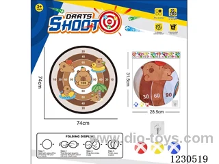Capybara Foldable Dartboard Sticky Ball Fabric Dartboard 74CM (Customizable Design)