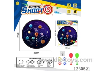 Starry Sky Dartboard Sticky Ball Cloth Target 36CM (Customizable Pattern) - Includes Darts