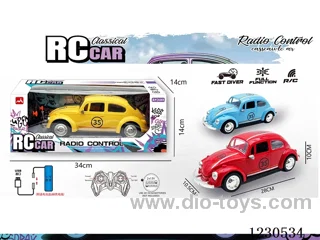 1:16 Volkswagen Beetle 4ch RC Car with Lights (Included Battery Blue/Red/Yellow)