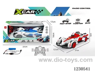 F1 Formula RC Car with Lights (Included Battery: Blue/Red)