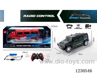 1:16 Hummer 4ch RC Car (battery included, red/black)