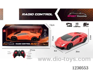 1:20 Lamborghini 4ch RC Car (battery not included) (red/orange)