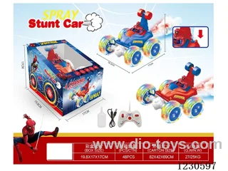 rc stunt car with spray included battery