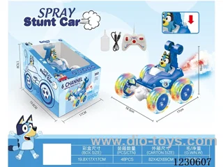 rc stunt car with spray included battery