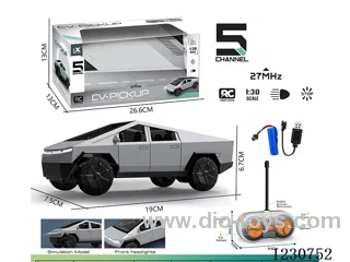 27MHZ 1:30 5ch New Energy Tesla RC Car with Battery Included