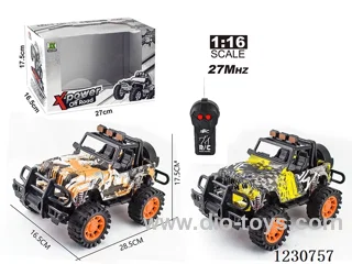 27MHZ 1:16 2ch RC Jeep Convertible Racing Car, Battery Not Included