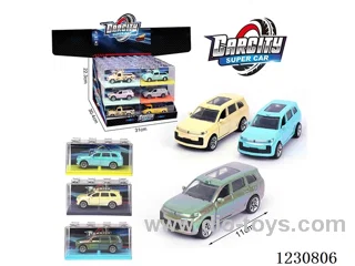 1:36 pull back alloy car 3 colors mixed 24PCS
