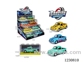 1:36 pull back alloy car 3 colors mixed 24PCS